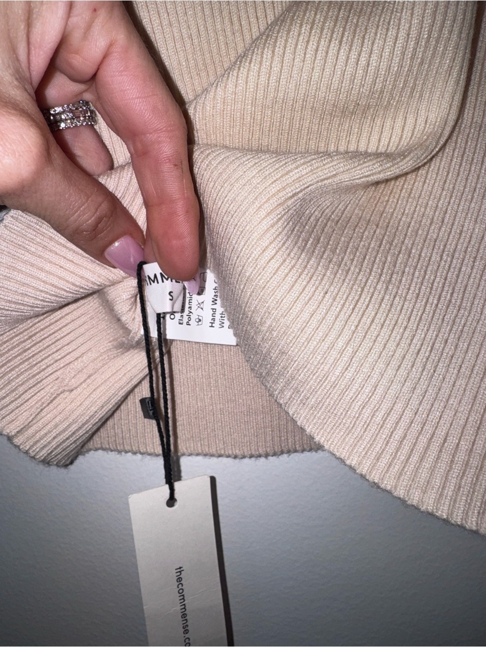 Commense Ribbed Knit Solid Basic Tank Top NWT - Picture 6 of 6